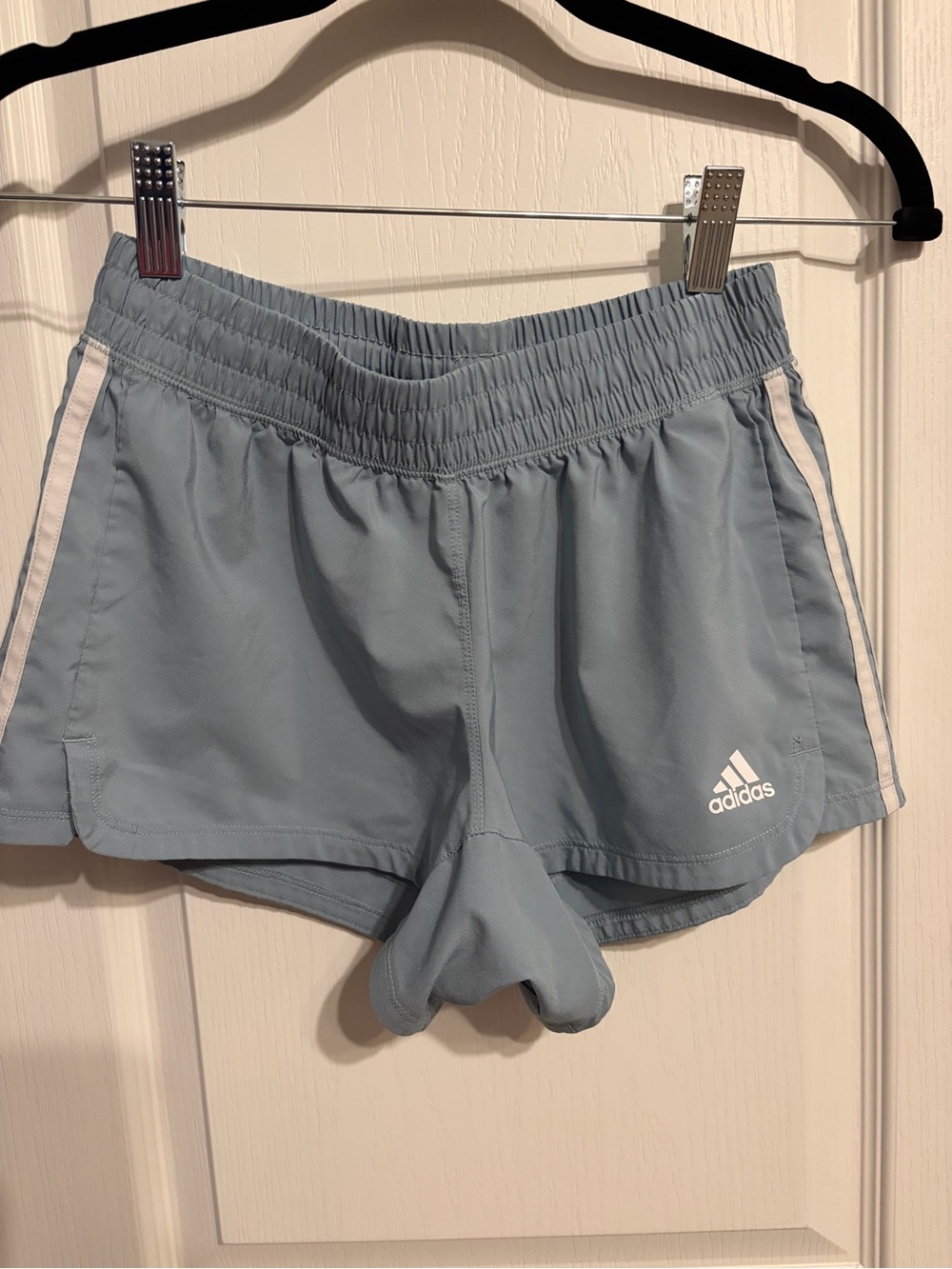 adidas Women’s Pale Blue Athletic Running Shorts